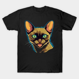 Tonkinese Cat Smiling T-Shirt